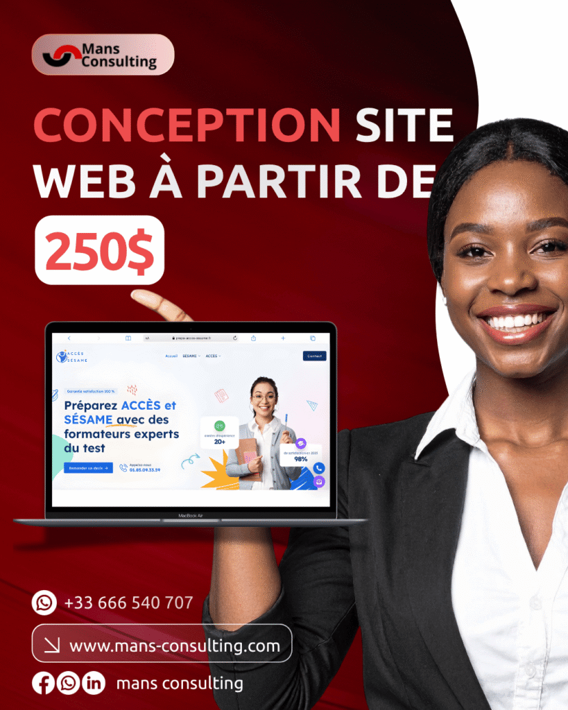 CONCEPTION SITE WEB À KINSHASA