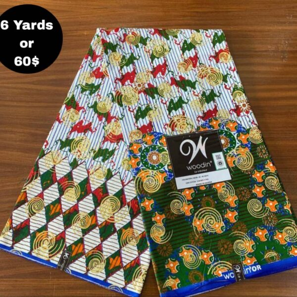 Pagne Wax Africain - Vert Forêt