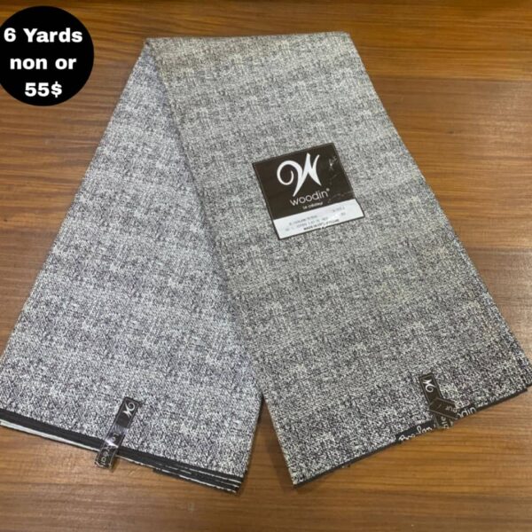 Pagne Wax Africain - Gris pierre