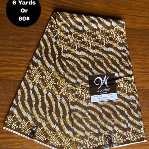 Pagne Wax Africain - Caramel Doré