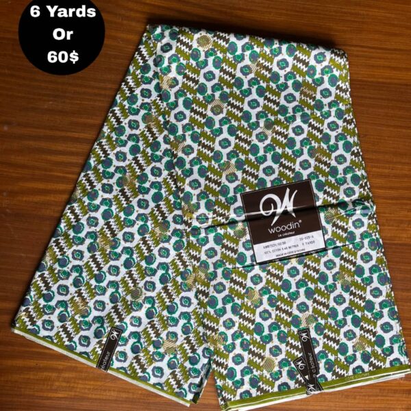 Pagne Wax Africain - Vert Émeraude