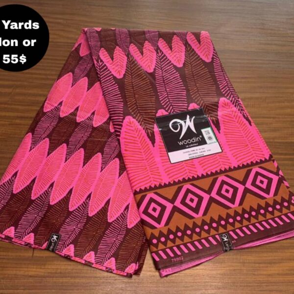 Pagne Wax Africain - Rose Corail