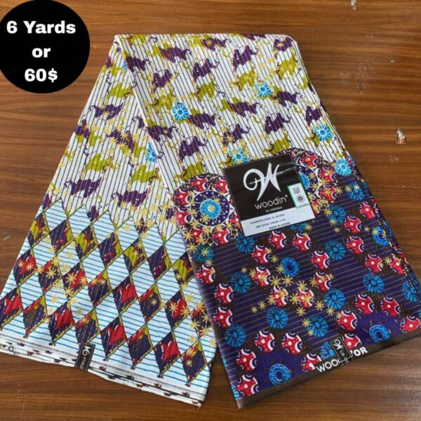 Pagne Wax Africain - Bleu Nuit