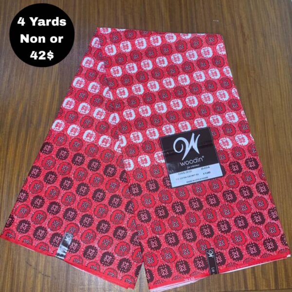 Pagne Wax Africain - Rose Grenat