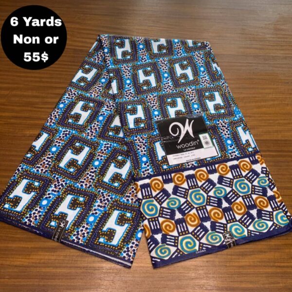 Pagne Wax Africain - Brun Fumé