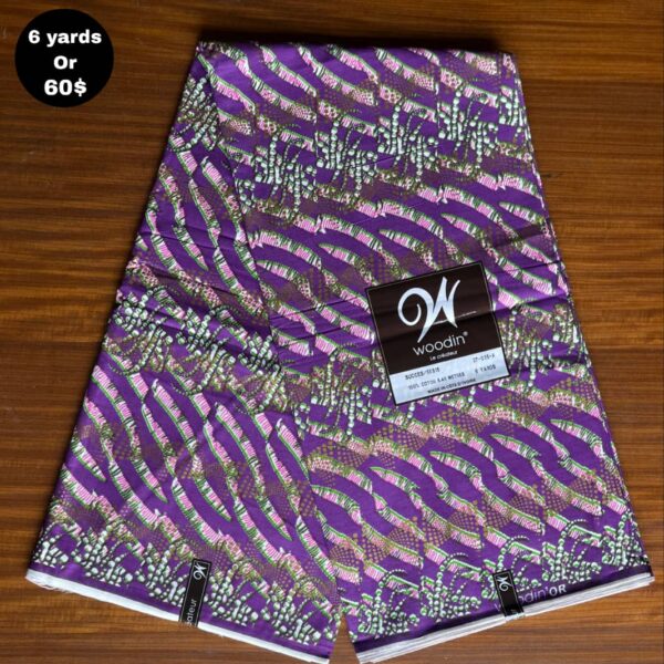 Pagne Wax Africain - Violet Prune