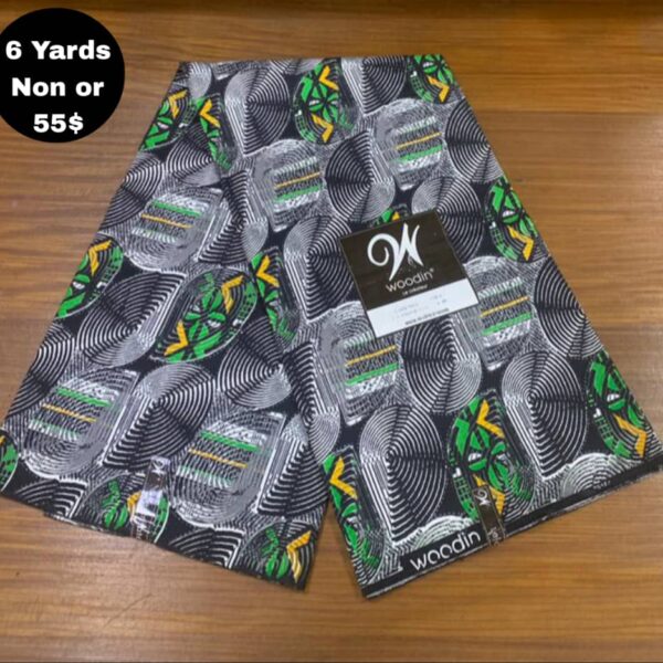 Pagne Wax Africain - Indigo Sombre