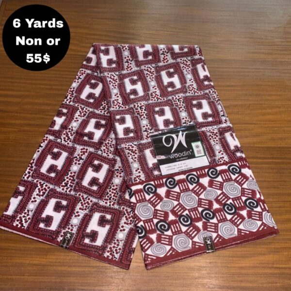 Pagne Wax Africain - Rouge Terreux