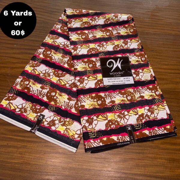 Pagne Wax Africain - Rouge Terre