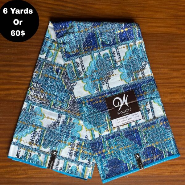 Pagne Wax Africain - Bleu Turquoise