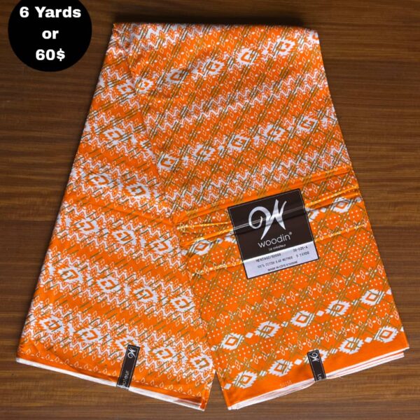 Pagne Wax Africain - Corail Dynamique