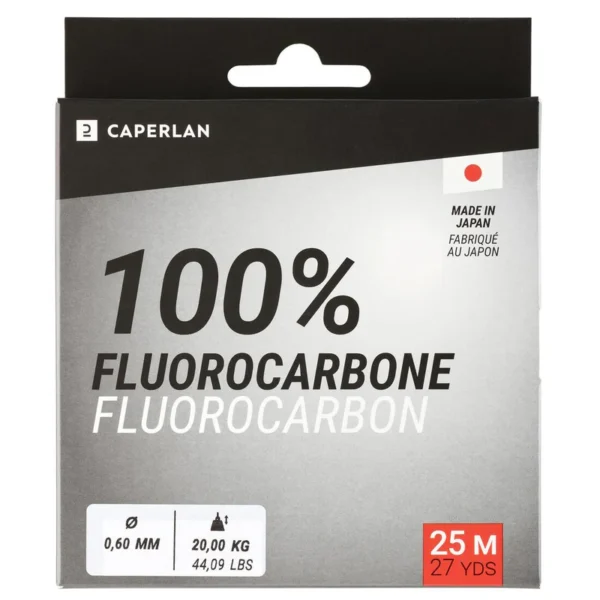Fil De Pêche Fluorocarbone 100% 25M – Disponible à Kinshasa