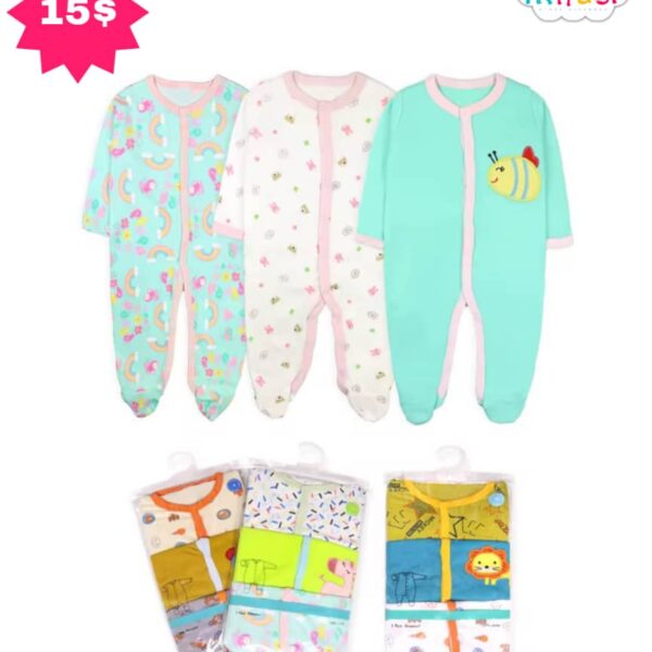 Lot Grenouillère 3 pcs