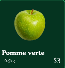 Pɔmɛ ya vert – Pomme verte
