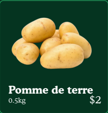 Patata – Pomme de terre