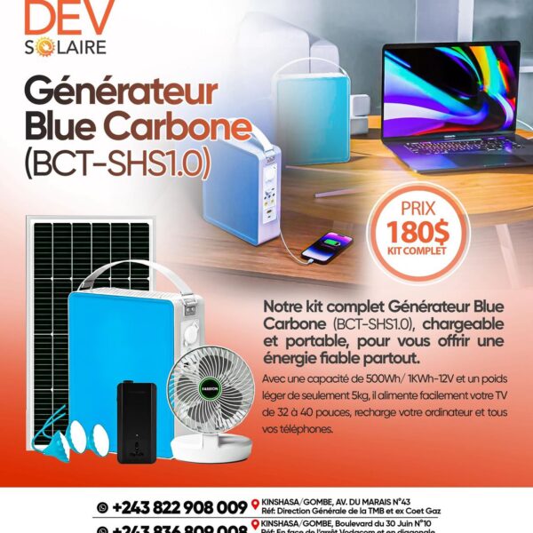 Générateur Blue Carbon BCT-SHS 1.0