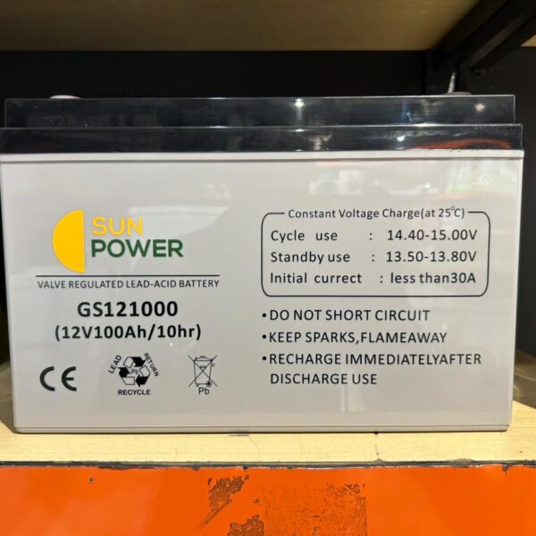Batterie Sun Power GS121000 12V 100Ah