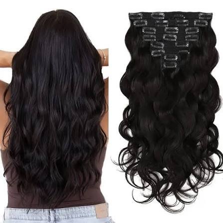 Extensions de cheveux à clips (lot complet)