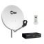 Kit parabole complet (parabole, LNB, support)